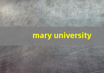 mary university